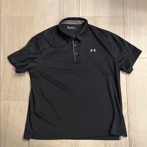 Under Armour Men's Black Polo Shirt